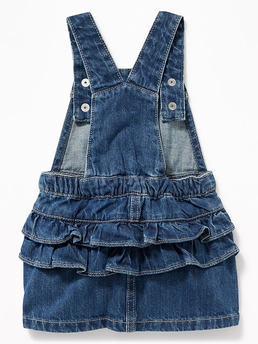 View large product image 2 of 3. Ruffled-Back Jean Skirtall for Baby