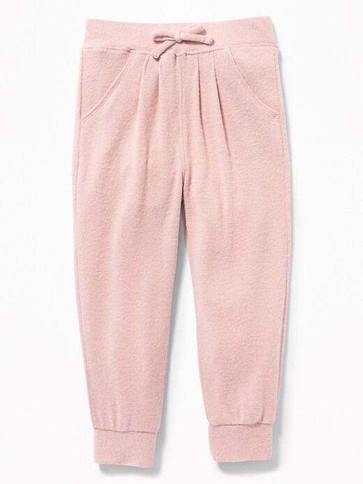 View large product image 1 of 2. Plush-Knit Joggers for Toddler Girls