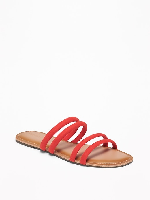 View large product image 1 of 1. Tubular Faux-Suede Sandals for Women