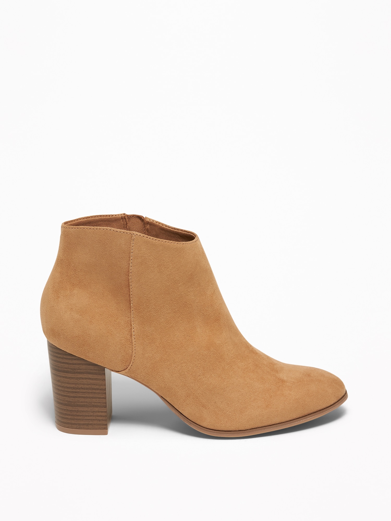 Old navy sueded block hotsell heel booties