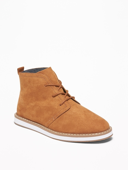 View large product image 1 of 3. Faux-Suede Chukkas for Boys