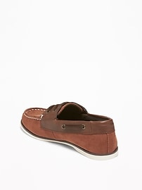 View large product image 3 of 3. Faux-Suede Boat Shoes For Boys