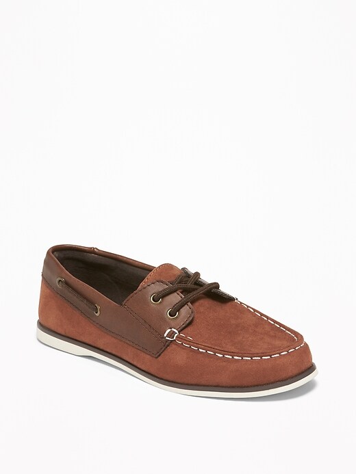 View large product image 1 of 3. Faux-Suede Boat Shoes For Boys