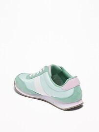 View large product image 3 of 3. Retro Color-Blocked Sneakers for Girls