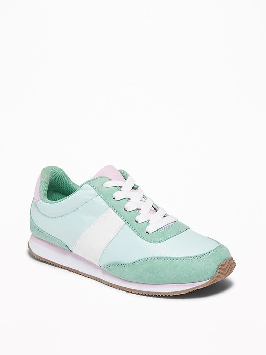 View large product image 1 of 3. Retro Color-Blocked Sneakers for Girls