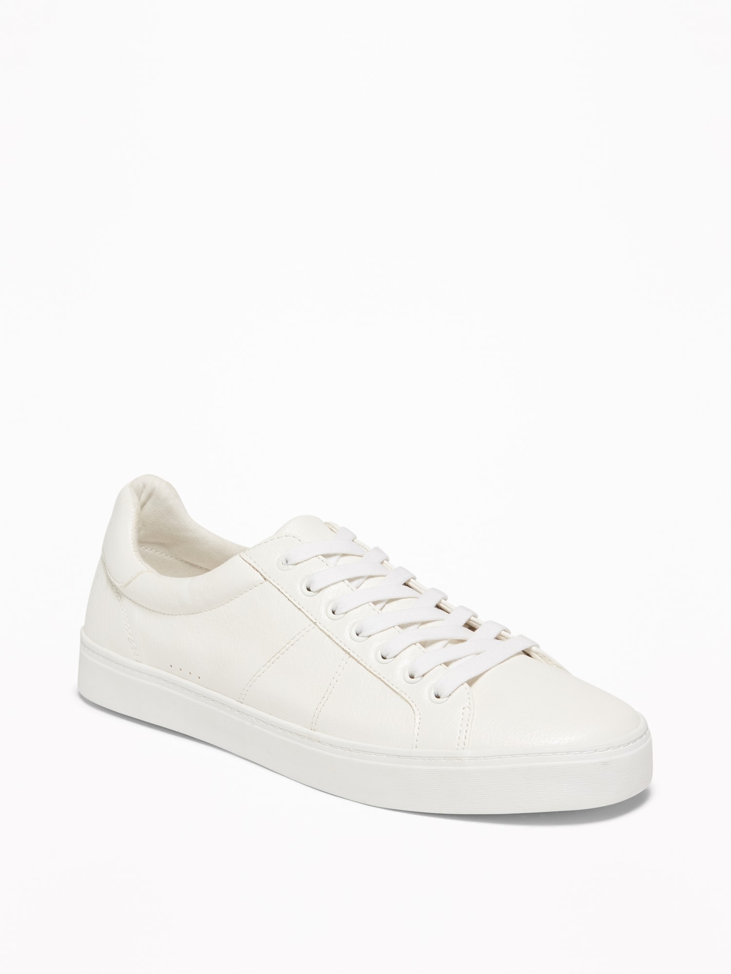 mens white leather sneakers