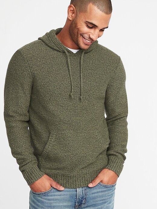 View large product image 1 of 1. Sweater-Knit Hoodie