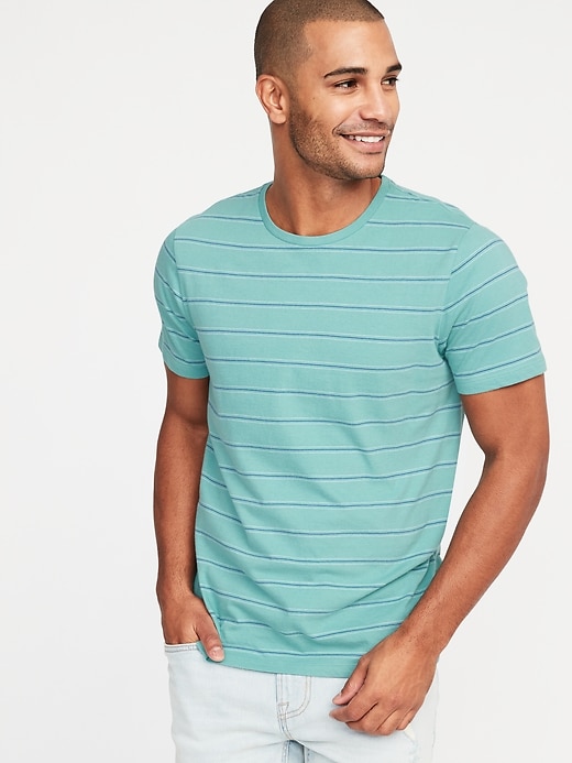 Image number 1 showing, Striped Soft-Washed Crew-Neck Tee