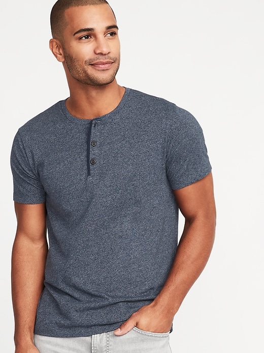 Image number 1 showing, Soft-Washed Jersey Henley