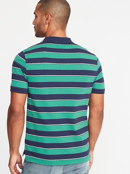 Image number 2 showing, Striped Built-In Flex Moisture-Wicking Pro Polo