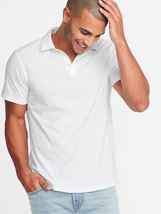 View large product image 1 of 1. Soft-Washed Jersey Polo