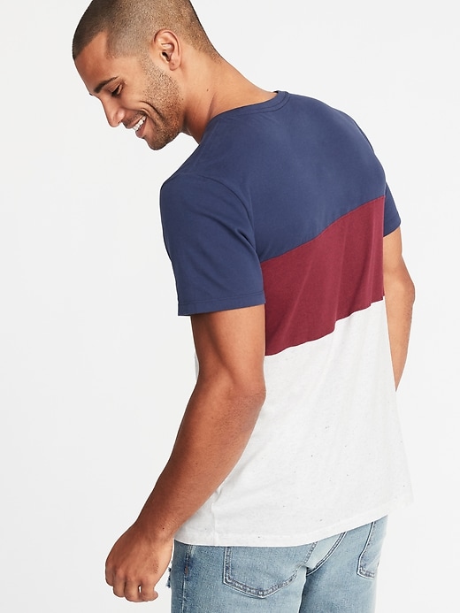 Image number 2 showing, Pieced Color-Block Crew-Neck Tee