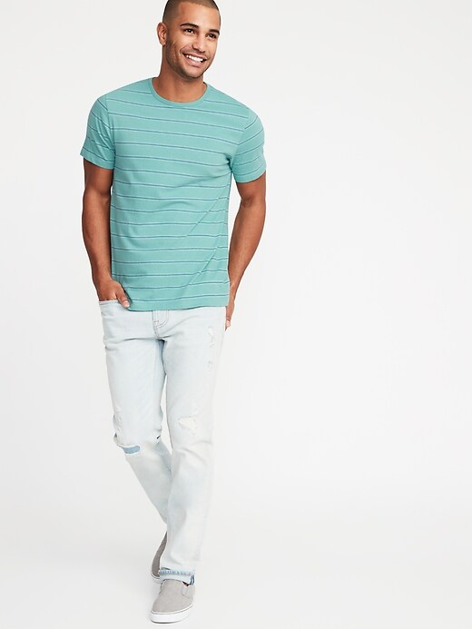 Image number 3 showing, Striped Soft-Washed Crew-Neck Tee