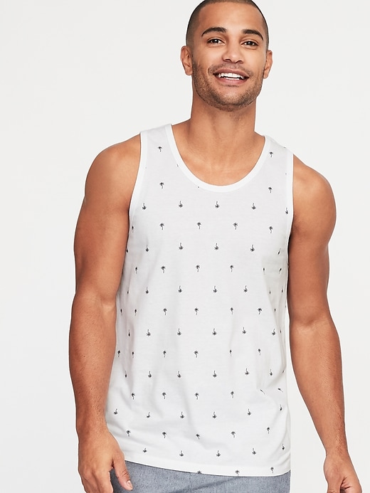 Image number 1 showing, Soft-Washed Printed Tank