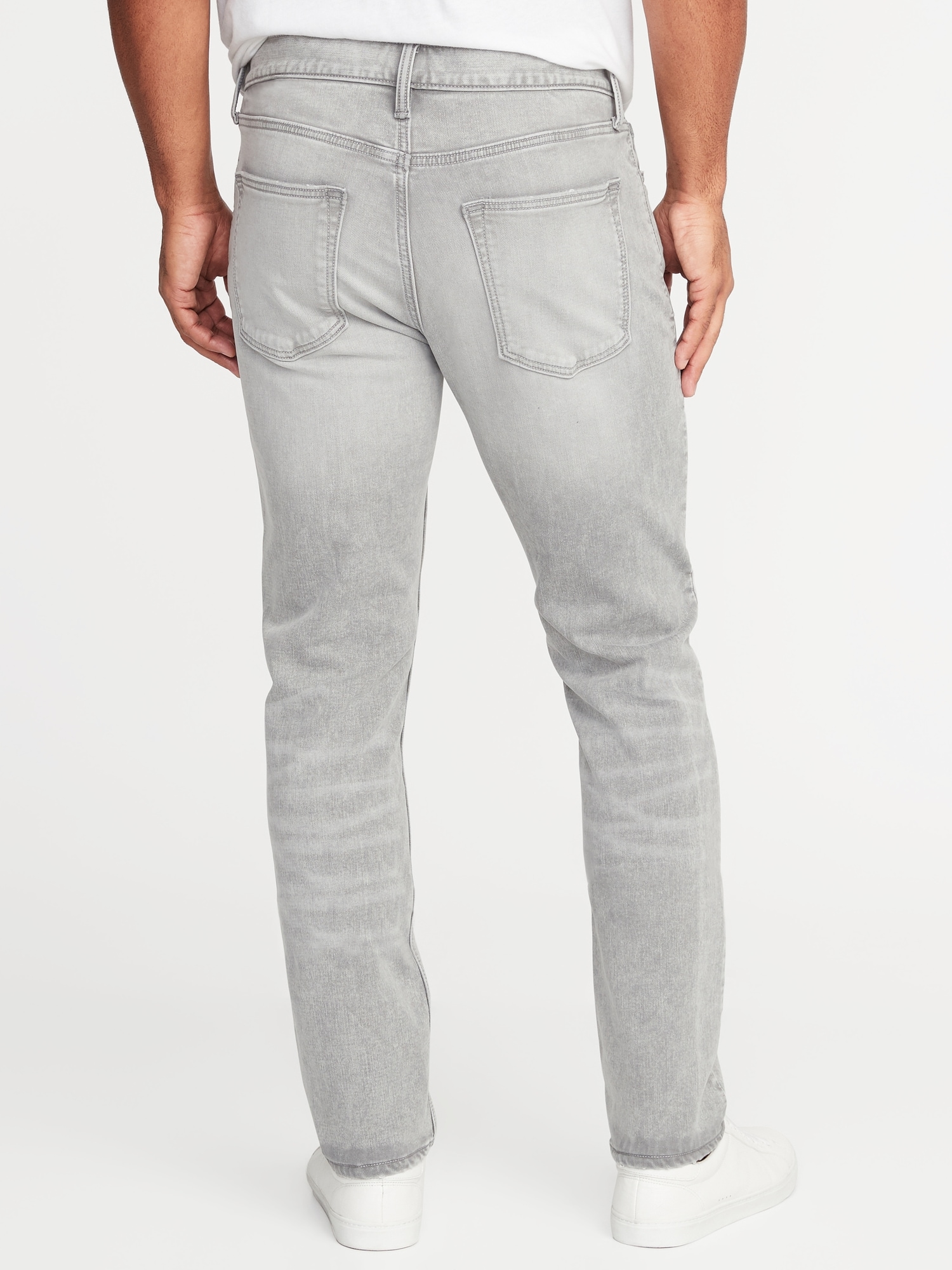 mens grey jeans regular fit