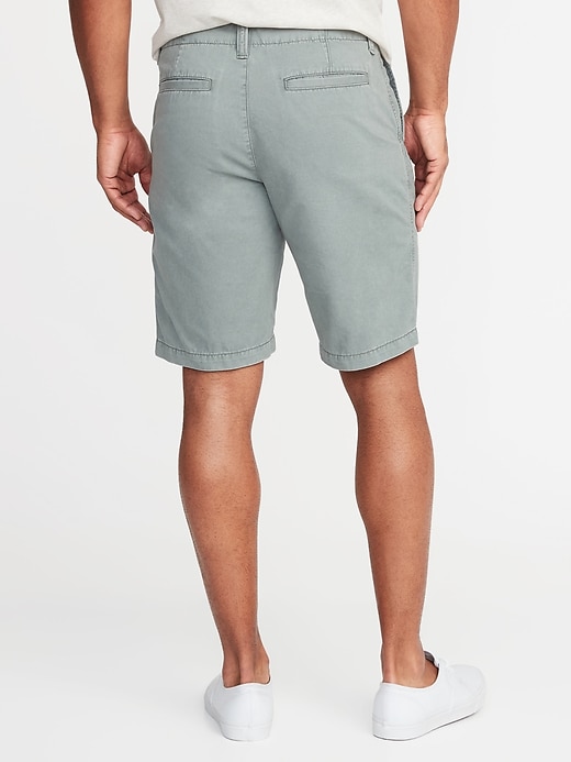 View large product image 2 of 2. Straight Lived-In Khaki Shorts - 10-inch inseam