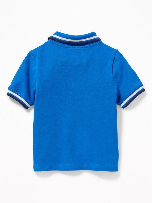 View large product image 2 of 2. Graphic Pique Polo for Toddler Boys