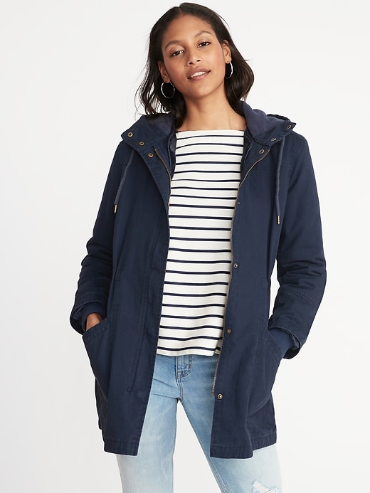 Image number 1 showing, 3-in-1 Hooded Utility Parka for Women