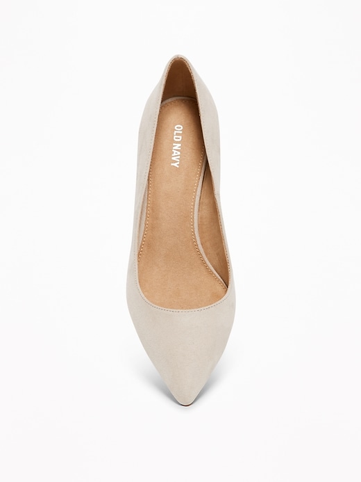 Image number 3 showing, Sueded Mid-Heel Pointy-Toe Pumps for Women