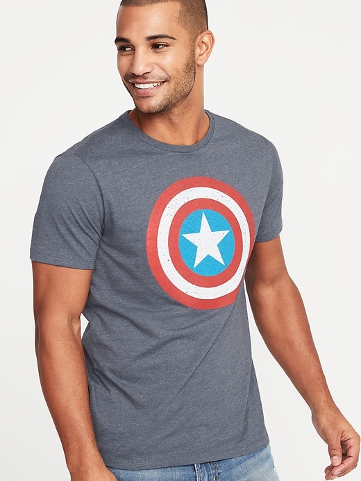 Old navy captain america hot sale shirt