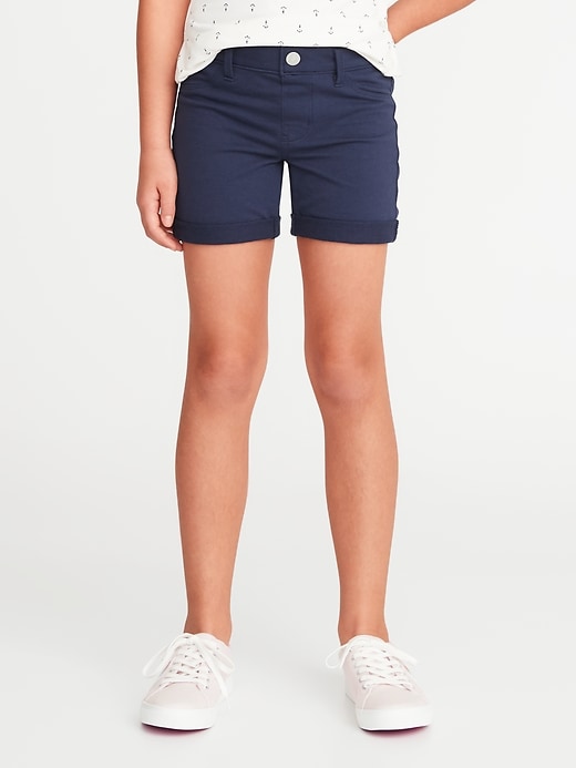 View large product image 1 of 1. Cuffed French Terry Shorts For Girls