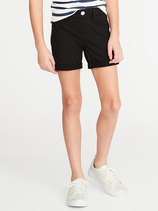 View large product image 1 of 3. Cuffed French Terry Shorts For Girls