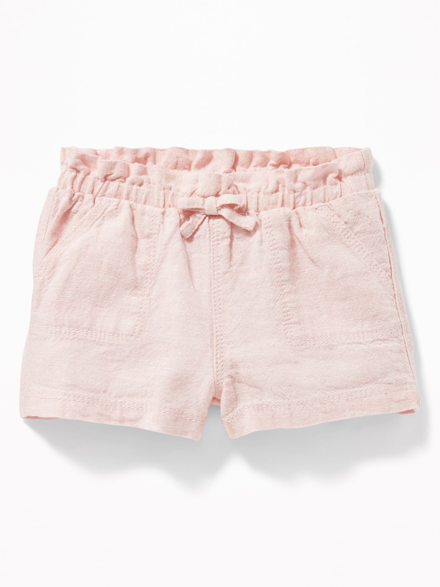 Gap - Pink Linen Shorts Rayon Linen