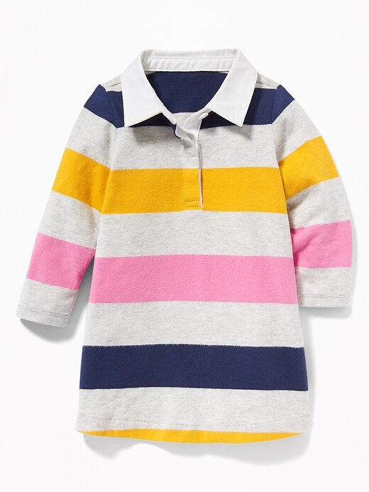 View large product image 1 of 1. Rugby Striped Dress for Baby