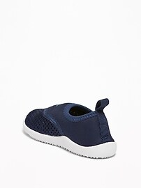 View large product image 3 of 4. Shark Fin-Graphic Mesh Water Shoes For Toddler Boys