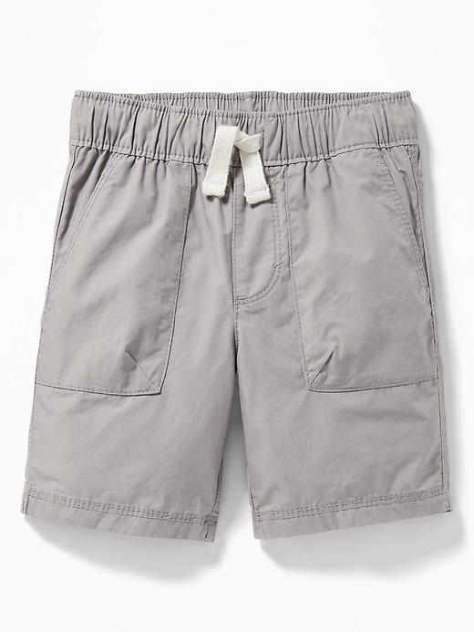 View large product image 1 of 2. Functional Drawstring Poplin Shorts for Toddler Boys