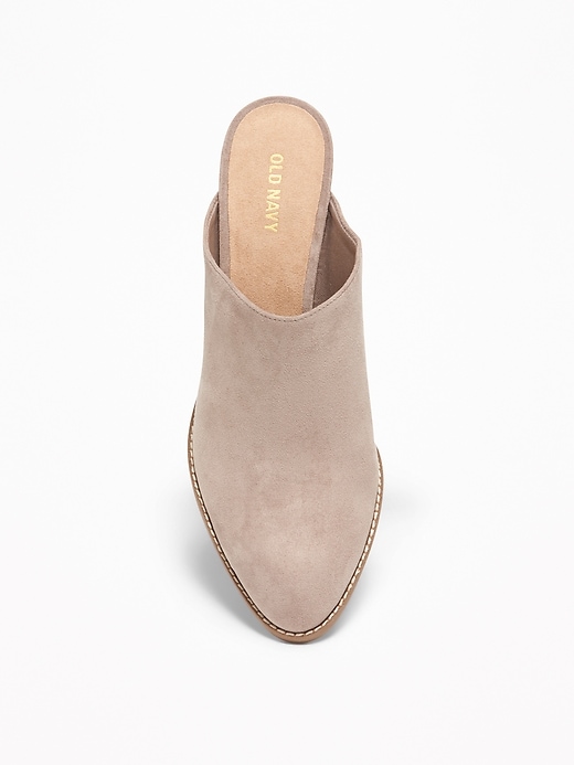 Image number 3 showing, Faux-Suede Mule Booties for Women