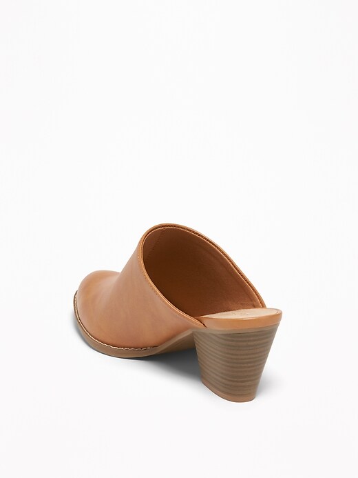 Image number 4 showing, Faux-Leather Mule Booties for Women
