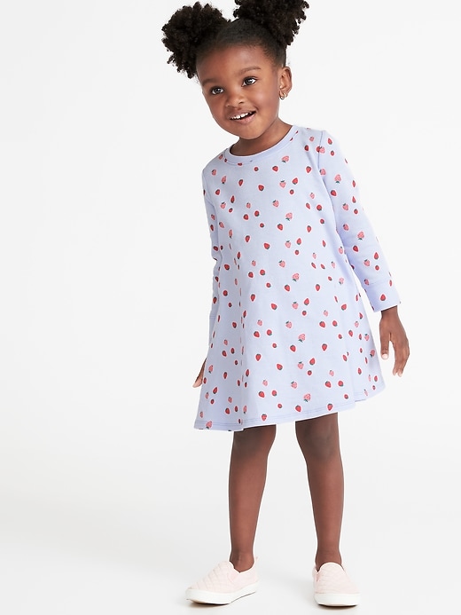 View large product image 1 of 1. Sweatshirt Swing Dress for Toddler Girls