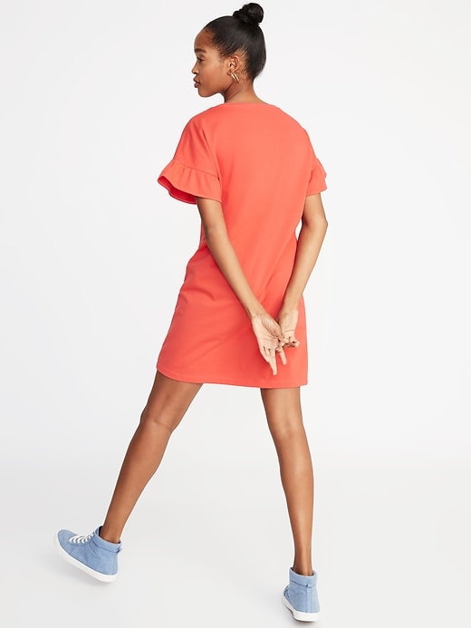 Image number 4 showing, Ruffle-Sleeve Tee Dress for Women