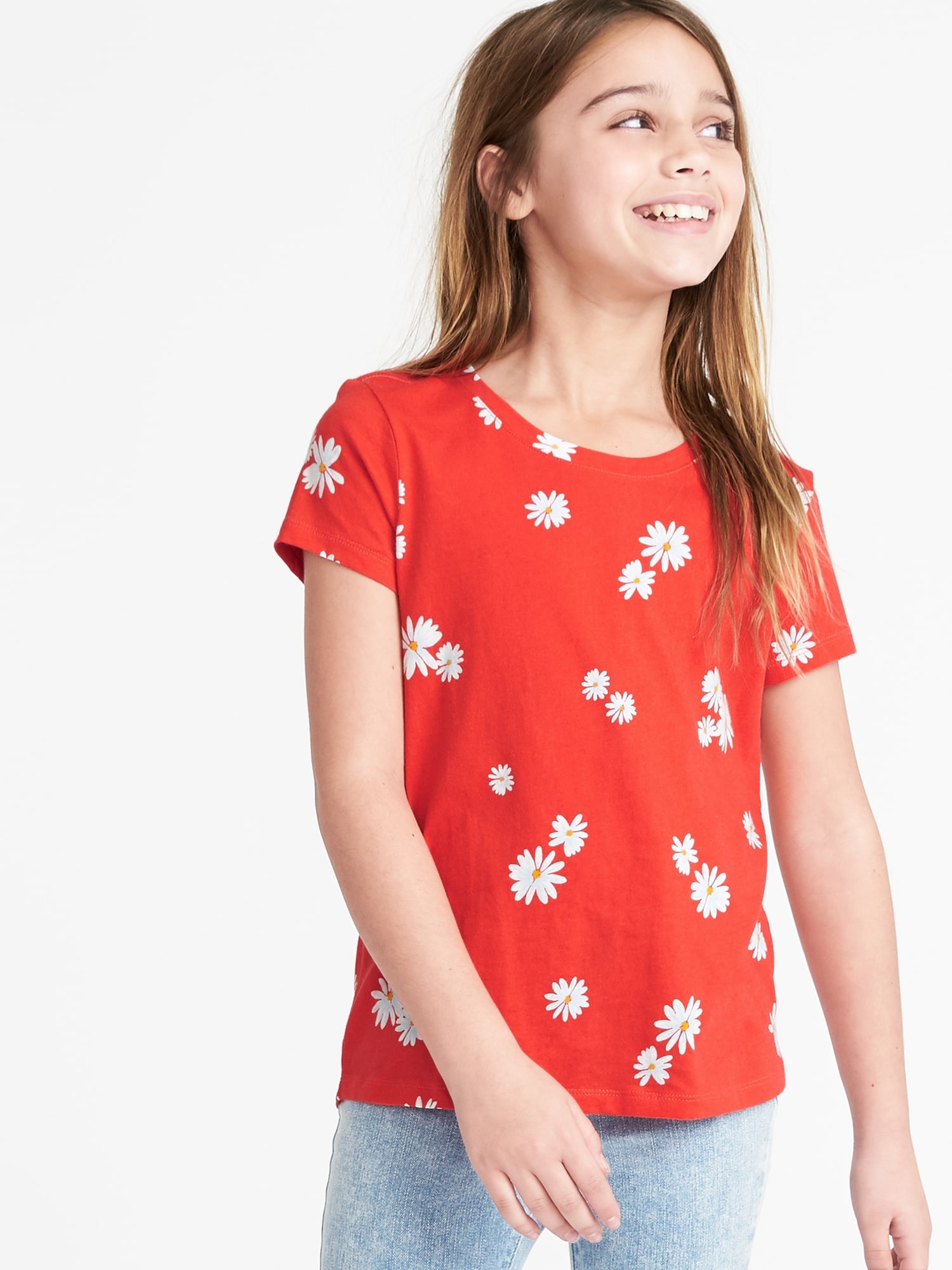 Softest Crew-Neck Tee for Girls | Old Navy