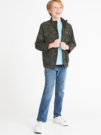 View large product image 3 of 3. Built-In Flex Twill Field Jacket For Boys