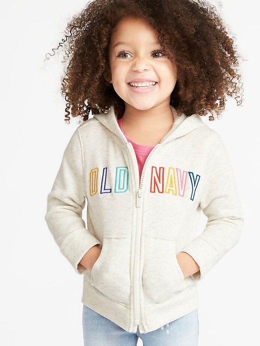 View large product image 1 of 4. Logo-Graphic Zip Hoodie for Toddler Girls