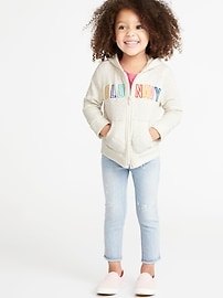 View large product image 3 of 4. Logo-Graphic Zip Hoodie for Toddler Girls