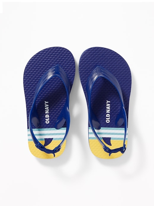 View large product image 1 of 2. Printed Flip-Flops For Toddler Boys