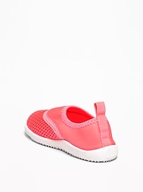 View large product image 3 of 4. Mermaid-Graphic Mesh Water Shoes For Toddler Girls