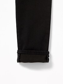 View large product image 3 of 3. High-Rise Built-In Warm Rockstar Super Skinny Black Jeans for Women
