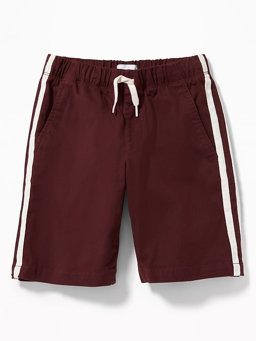 View large product image 1 of 1. Built-In Flex Twill Side-Stripe Jogger Shorts For Boys