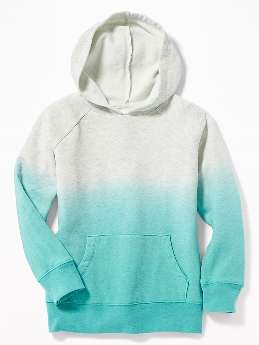 View large product image 1 of 2. Dip-Dyed Pullover Hoodie for Girls