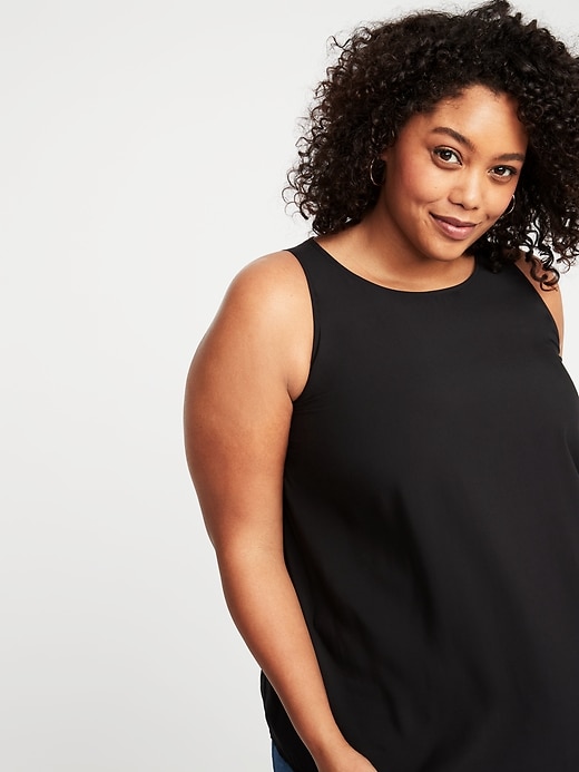 Image number 4 showing, Plus-Size High-Neck Sleeveless Top
