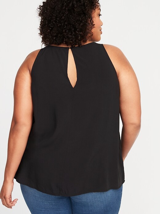 Image number 2 showing, Plus-Size High-Neck Sleeveless Top