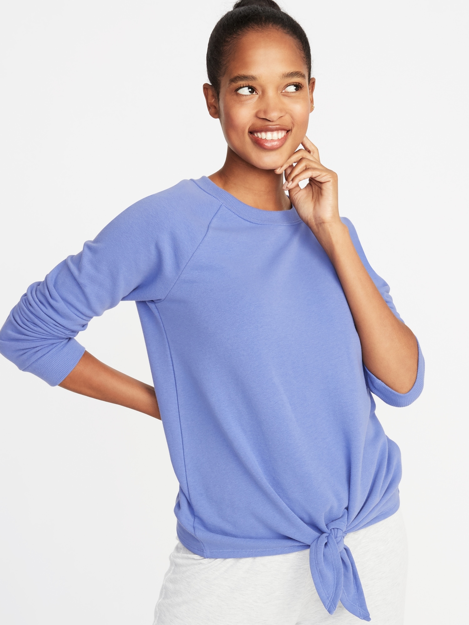 Old navy relaxed french terry sweatshirt sale