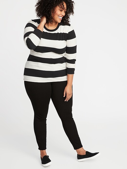 Image number 3 showing, Slim-Fit Plus-Size Striped Tee