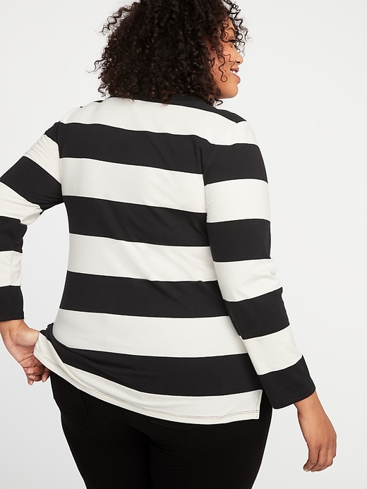Image number 2 showing, Slim-Fit Plus-Size Striped Tee