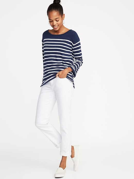 Image number 3 showing, Relaxed French-Terry Top for Women