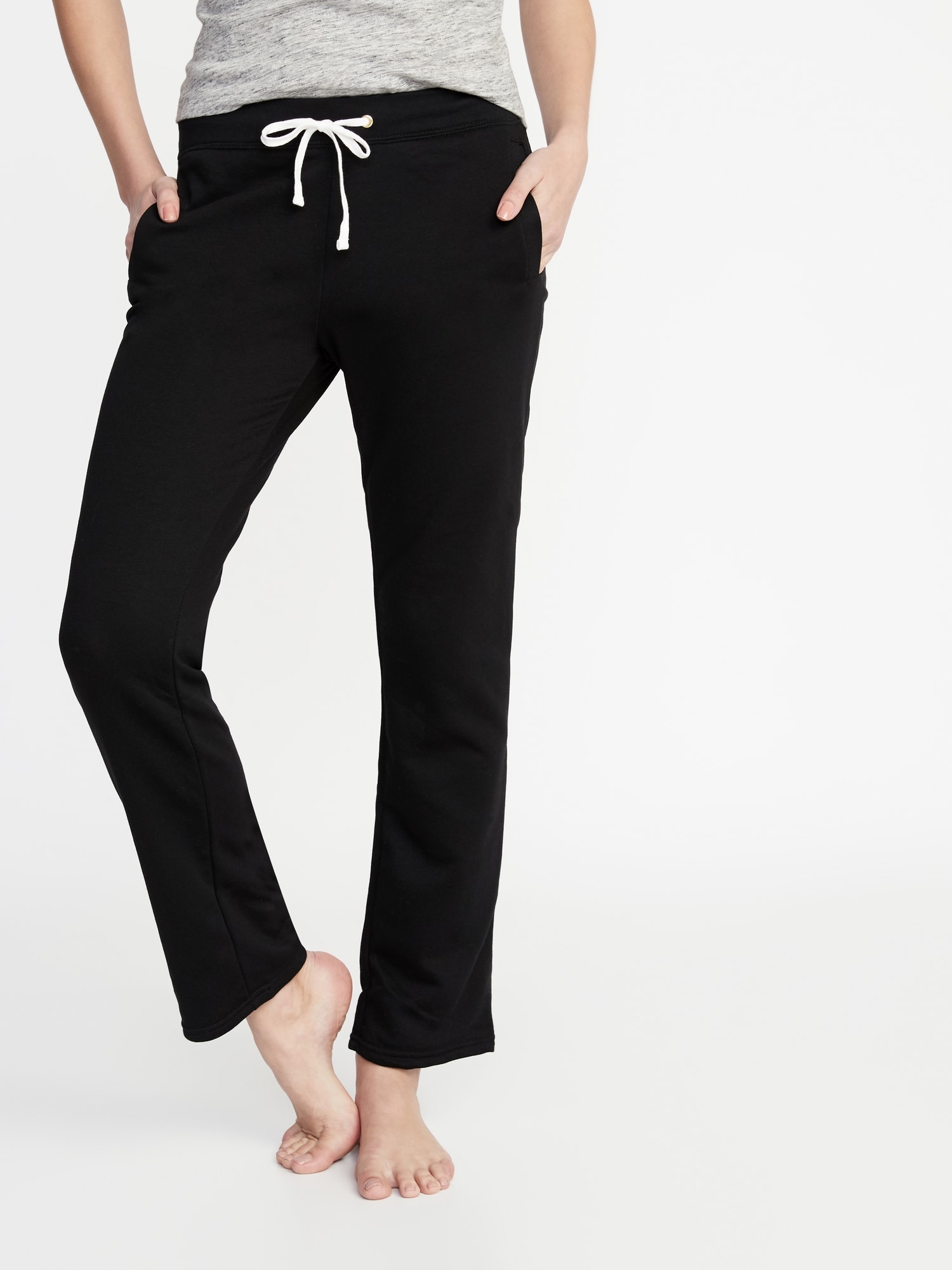 French Terry Straight Leg Sweatpants For Women Old Navy